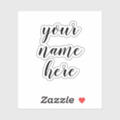 Aangepaste naam Tekstscript waterflesjes Sticker (Vel)