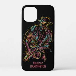 Aangepaste naam Telefoongesprekken met Colorful Ja iPhone 12 Mini Hoesje