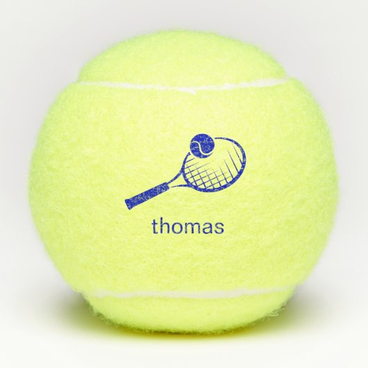 Aangepaste naam tennisballen (Voorkant)