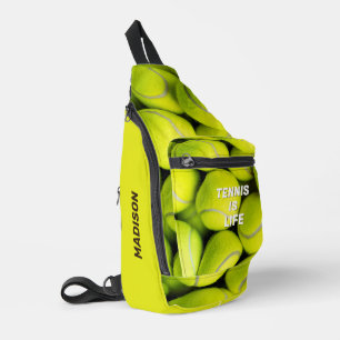 Aangepaste naam Tennisballen Sling Bag