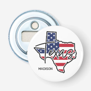 Aangepaste naam Texas Button Flesopener
