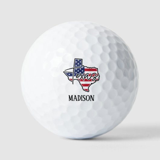 Aangepaste naam Texas Golfballen (Voorkant)