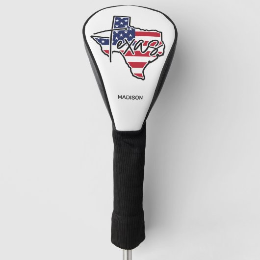 Aangepaste naam Texas Golfheadcover (Voorkant)