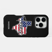 Aangepaste naam Texas iPhone Hoesje (Achterkant horizontaal)