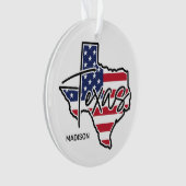 Aangepaste naam Texas Ornament (voorkant)