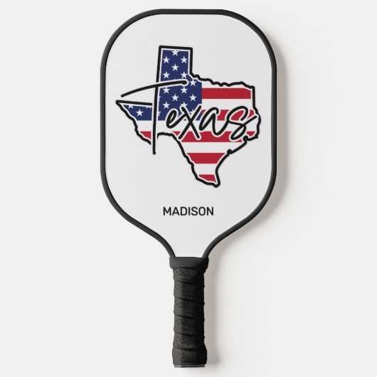 Aangepaste naam Texas Pickleball Paddle (Voorkant)