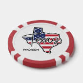 Aangepaste naam Texas Poker Chips (Enkel)