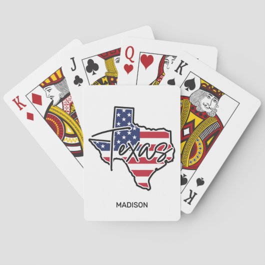 Aangepaste naam Texas Pokerkaarten (Achterkant)