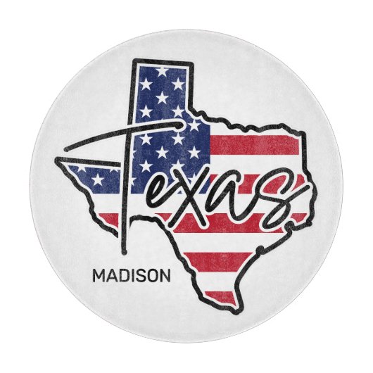 Aangepaste naam Texas Snijplank (Voorkant)