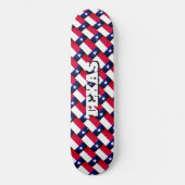 Aangepaste naam Texas State flag skateboard dek (Voorkant)