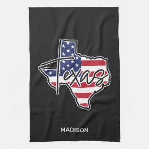 Aangepaste naam Texas Theedoek