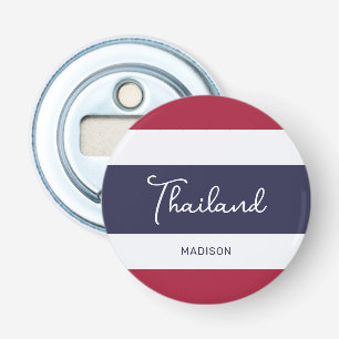 Aangepaste naam Thailand Kleuren Button Flesopener