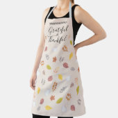 Aangepaste naam Thanksgiving Friendsgiving Bladere Schort (Insitu)