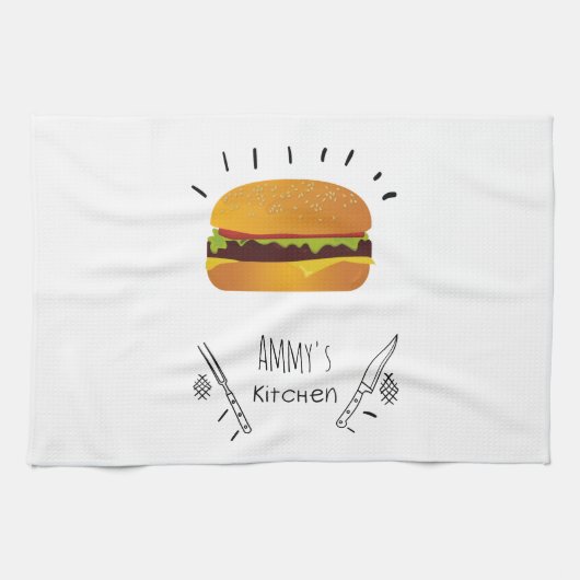 Aangepaste naam- theedoek (Horizontaal)