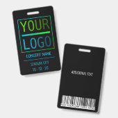 Aangepaste naam toegangspas concert badge (Voor- en achterkant)