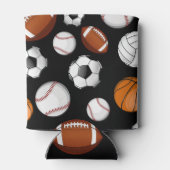 Aangepaste naam toegewezen Sportspeler (zwart) Blikjeskoeler (Achterkant)