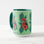 Aangepaste naam Tropical Parrot Mok (Voorkant links)