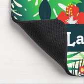 Aangepaste naam tropisch patroon muismat (Hoek)