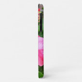 Aangepaste naam Tropisch Roze Hibiscus Anole Lizar Case-Mate iPhone Case (Achterkant/links)