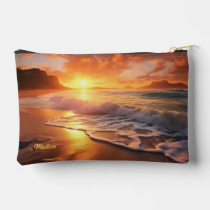 Aangepaste naam tropische strand Sunset Etui