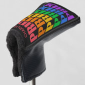 Aangepaste naam trots golfheadcover (3/4 voorkant)