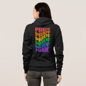 Aangepaste naam trots hoodie (Achterkant volledig)