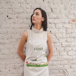 Aangepaste Naam Tuin Schort