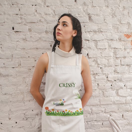 Aangepaste Naam Tuin Schort