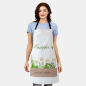 Aangepaste Naam Tuin Schort (Gedragen)