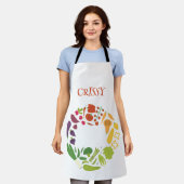 Aangepaste Naam Tuin Schort (Gedragen)