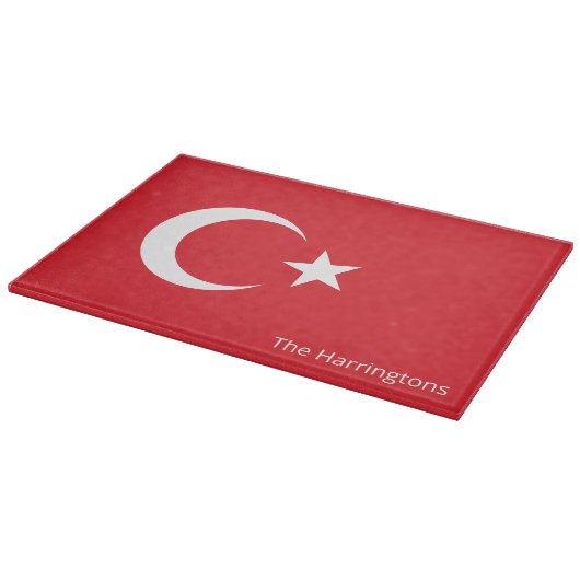 Aangepaste naam Turkije Vlag Snijplank (Hoek)