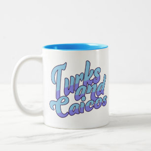 Aangepaste naam Turks- en Caicoseilanden Conch Tweekleurige Koffiemok
