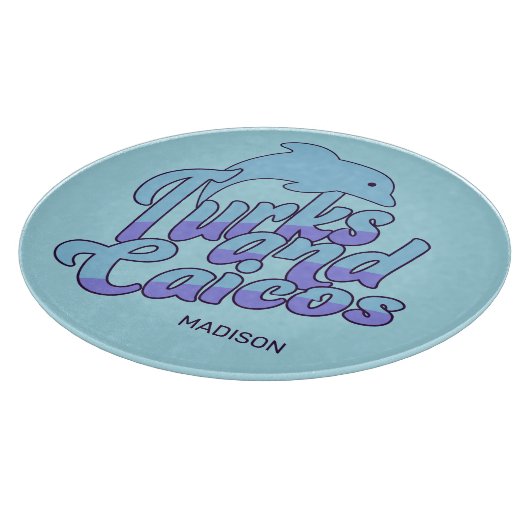 Aangepaste naam Turks- en Caicoseilanden Dolfijn Snijplank (Hoek)