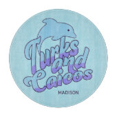 Aangepaste naam Turks- en Caicoseilanden Dolfijn Snijplank (Voorkant)