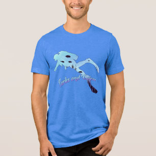 Aangepaste naam Turks- en Caicoseilanden duiken Tri-Blend Shirt