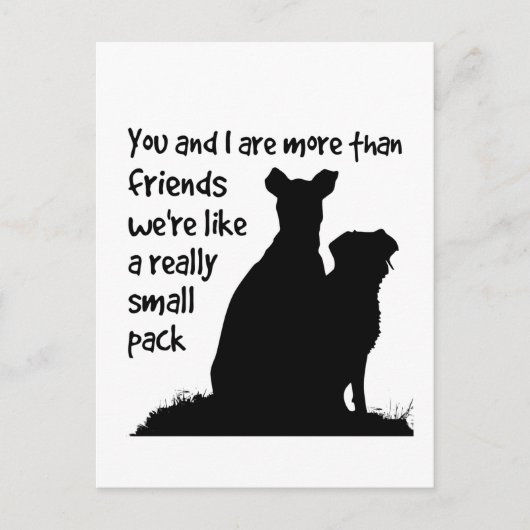 Aangepaste Naam U & I Meer dan Vrienden we zijn al Briefkaart (Voorkant)