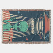 Aangepaste naam UFO Alien Deken (Voorkant)