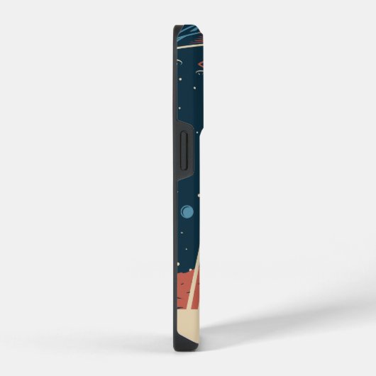 Aangepaste naam UFO Alien iPhone Hoesje (Rechterkant)