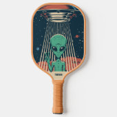 Aangepaste naam UFO Alien Pickleball Paddle (Achterkant)