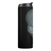 Aangepaste naam UFO Alien-tumbler Thermosbeker (Gedraaid links)