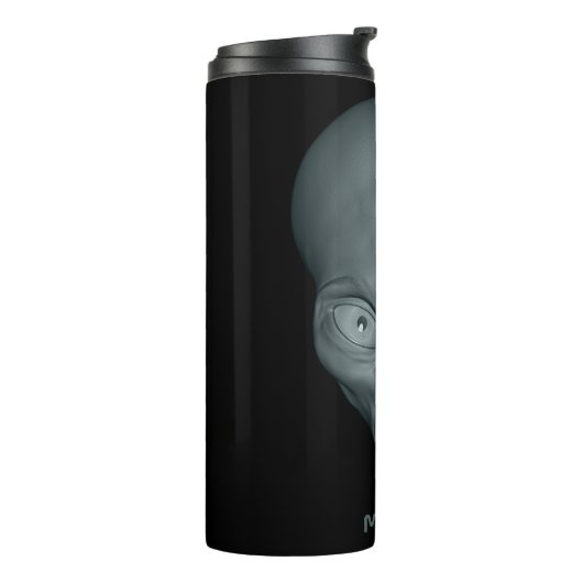 Aangepaste naam UFO Alien-tumbler Thermosbeker (Gedraaid links)