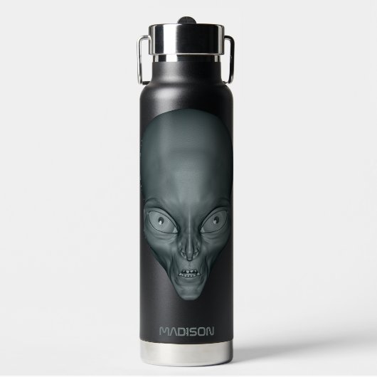 Aangepaste naam UFO Alien Waterfles (Voorkant)