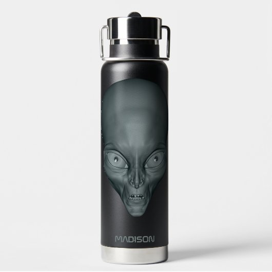Aangepaste naam UFO Alien Waterfles (Achterkant)
