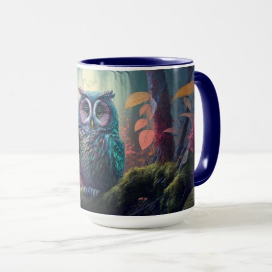 Aangepaste naam Uil Forest Mok (Voorkant rechts)