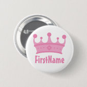 Aangepaste naam uitsnijden ronde button 5,7 cm (Voorkant /achterkant)
