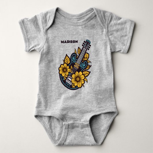 Aangepaste naam Ukulele Romper (Voorkant)