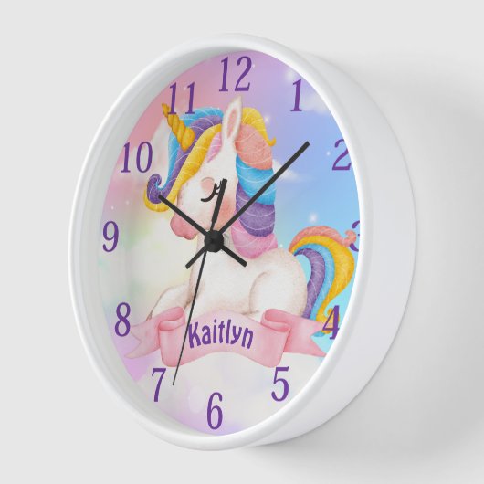 Aangepaste naam Unicorn Clouds Sparkle  (Hoek)