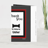 Aangepaste naam - USHER Trouw Dankjewel Bedankkaart (Achterkant)