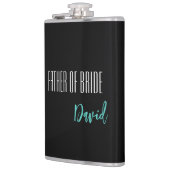 Aangepaste naam vader van de bruid fles heupfles (Links)