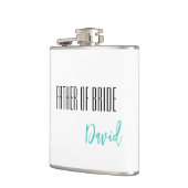 Aangepaste naam vader van de bruid fles heupfles (Links)